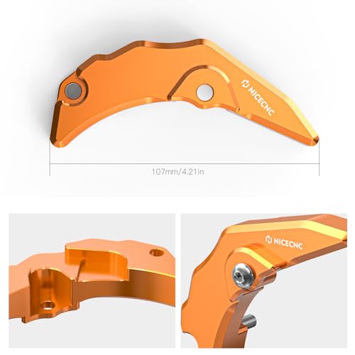 NICECNC Clutch Slave Cylinder Cover Protector Guard Compatible with KTM 250 300 XC SX 2023-2024 250 300 EXC XCW 2024,Compatible with Husqvarna 300 TX 2023-2024 250 300 TE 2024,Orange Easy to Install - color: orange