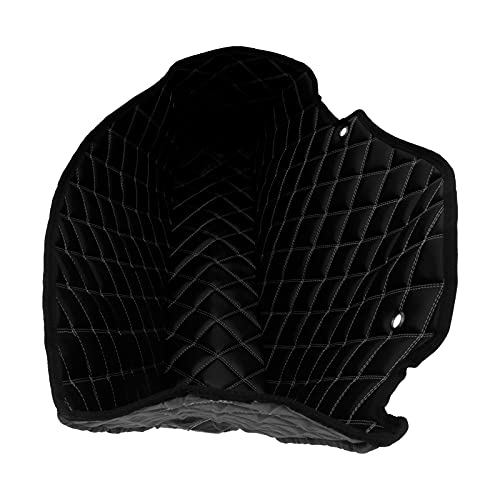 Non-Stretched Saddlebag Liners Inserts White Thread Compatible with Harley Touring Electra Street Glide Road King 2014-2023 1 Pair - color: White Stitching