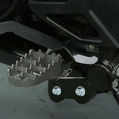 Footpeg Footrest Lowering Mounts Brackets Compatible With KLR650 2022 2023-1" 25mm Black - color: Black1
