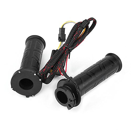 KIMISS 22mm Electric Heated Hand Grips for Motorcycle, 7/8" Handlebar Warmers with Heating Function, Non-Slip Grip Covers