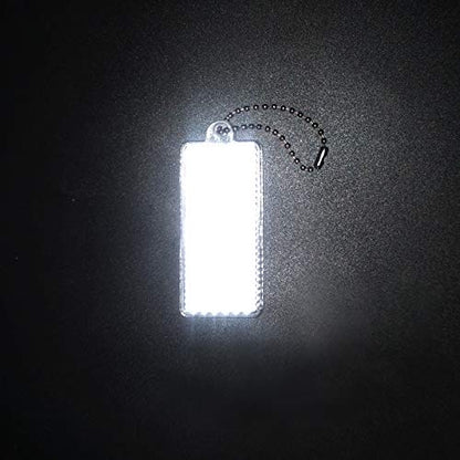 Safety Reflectors - Stylish Reflective Gear for Jackets, Bags, Purses, Backpacks, Strollers and Wheelchairs Rectangle - color: White-2-Pack