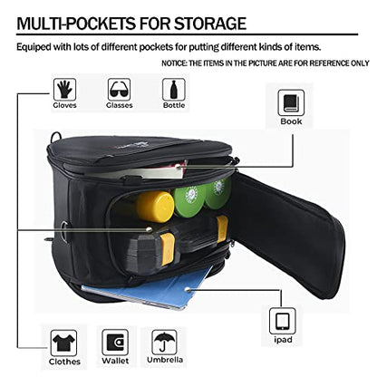 For BMW Aprilia Yamaha Honda KYMCO SYM Scooter Tank Shoulder Saddlebag Storage Bag Rider Luggage Glove Helmet Toolbag (Large) - size: Large