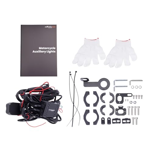 maXpeedingrods Motorcycle Auxiliary Lights with High Low Beam, 10000LM White Amber Driving Fog Lights w/DRL Turn Signal, Waterproof LED Spotlights for Motorcycle, ATV, UTV, Pickup, SUV, Truck, Pair - size: 2.5in