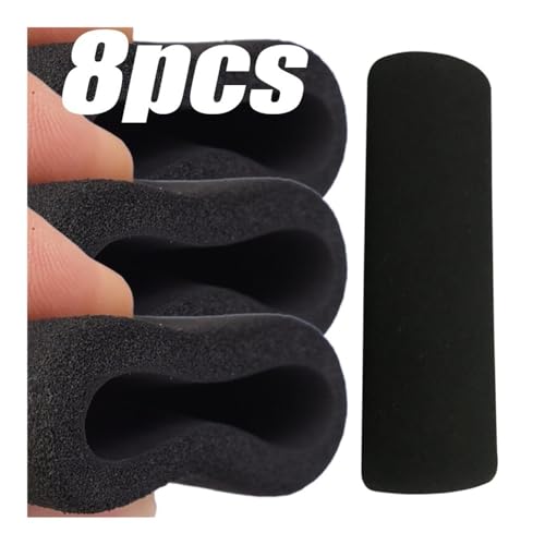 Motorcycle Grips Handlebar Cover Grips 8/4/1PCS Foam Anti-Slip Moto Handle Levers Grips Motorcycle Handlebar Cover Anti Vibration Comfort Grip Sleeve - color: 8pcs