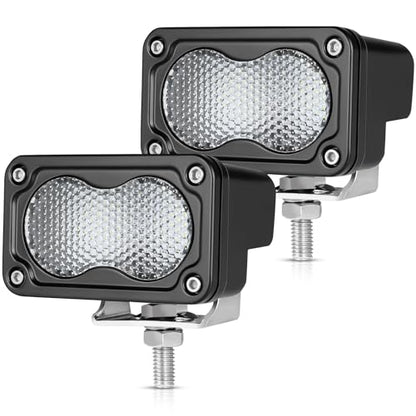 OFFROADTOWN 3 Inch LED Pods 40W Driving Light Bar Off Road Lights LED Cubes Fog Light Bumper Grille Backup Lights for Truck Pickup ATV UTV SUV Heavy Duty - color: 3inch_White Driving Combo Straight Line