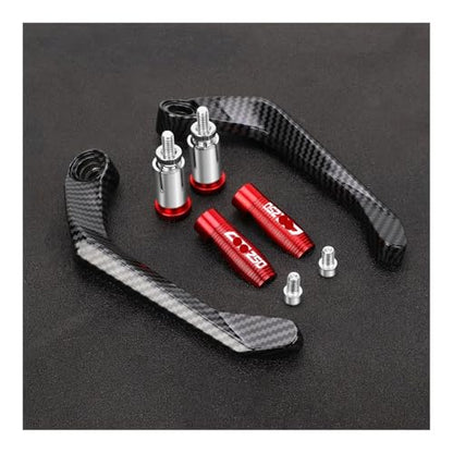 Motorcycle Handlebar Grips Brake Clutch Levers Guard Protector Handguard FOR CBR250 CBR 250 CBR250R CBR250RR 2011-2024 - color: Red With Logo