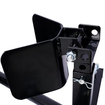 Motorcycle Front Tire Chock, Heavy Duty Motorcycle Front Wheel Chock for 17"-21" Wheels, 1500 Lbs Capacity, High-Grade Steel Trailer Stand, Motorcycle Stand/Wheel Chock, Black
