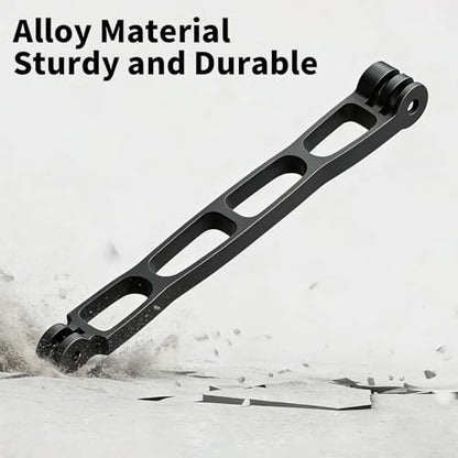 Aluminum Alloy Extension Arm for Gopro, Metal Pole Mount Helmet Stick Extension Arm Mount for Gopro Hero 13/12/11/10/9/MAX/8/7/6, DJI Action 5 Pro/4/3/2, Insta 360 One RS and More (Black-7.1in'')
