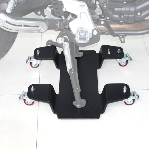 Xitomer Motorcycle - Holds Up to 800lbs - Center Stand Mover Dolley 360-Degree Castor Heavy-Duty Bike Dolly for Easy Movement in Tight Spaces Ideal for Cruisers, Sportbikes, and Scooters (8mm) - size: 8mm