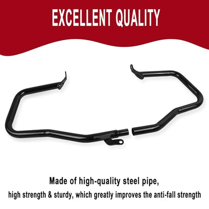 Highway Crash Bar Engine Guard Replacement for BMW R18 2020-2025 R18 B 2021-2025 R18 Classic Transcontinental 2021-2025 R18 Roctane 2023 2024 2025(Black) - color: Black