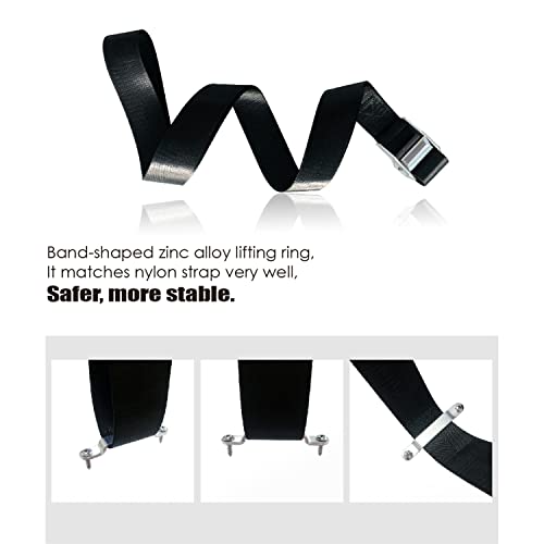 Safety Tie Down Kit, Large Hold Down Strap, Suitable for Battery, Cooler and Fuel Tank, Effectively Prevent Equipment from Slipping (2 Pack)
