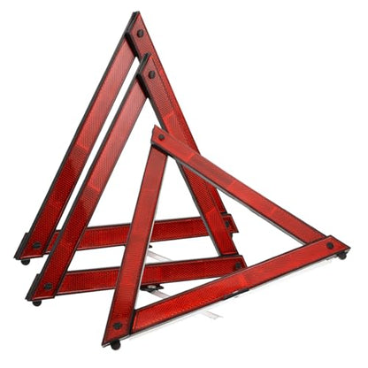3pcs Road Safety Triangles Reflective Tape Emergency Roadside Triangle Sign