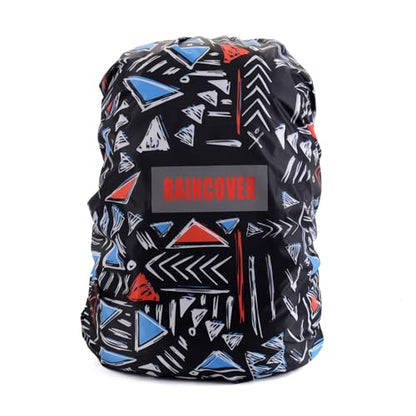 Backpack Rain Cover Covers Waterproof Backpacks 20L-50L Lightweight Bag Rain Cover Reflective Design for Camping Cycling Night Safety - color: Black03-S(18L-25L)