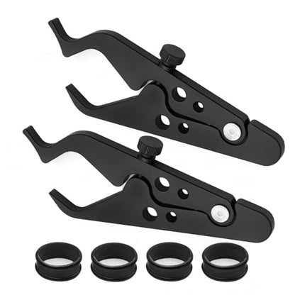 2 Pcs Motorcycle Throttle Lock, Motorcycle Cruise Control, Universal Aluminum Throttle Assist Wrist, Hand Grip Lock Clamps with Silicone Ring Protect Throttle Control System