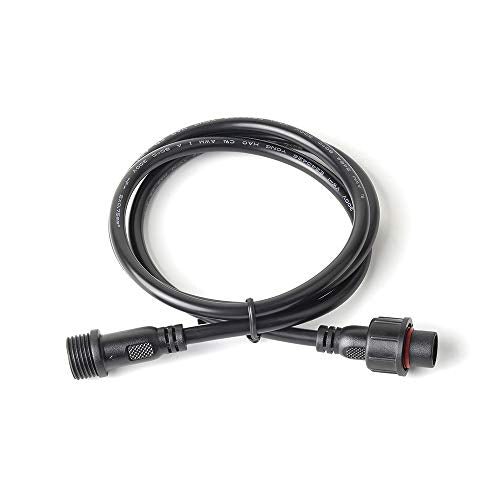 BTF-LIGHTING 5PCS 9.84ft 3meter 3 Pin 0.75mm²/18AWG IP65 Extension Cable Wire with Male and Female Connectors at Both Ends for WS2811 WS2812B SK6812 FCOB CCT etc LED Strip 22mm nut Big Size - color: 9.84ft Big Size, size: 3 PIN