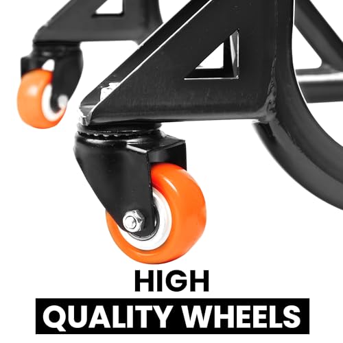 Grand Pitstop Universal Adjustable Rear Paddock Stand for Motorcycle with Swingarm Rest (360° Dismantable, Black, Motorcycle Weight Up to 500 lbs/ 226 Kgs)