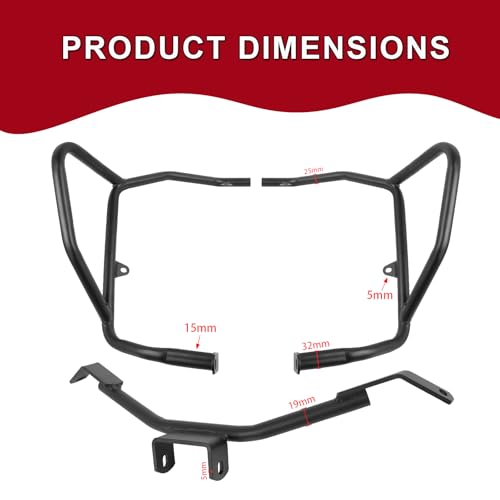 Highway Crash Bar Engine Guard Compatible with Honda CRF1100L CRF 1100L Africa Twin Adventure Sports DCT 2024 2025 (upper) - size: upper