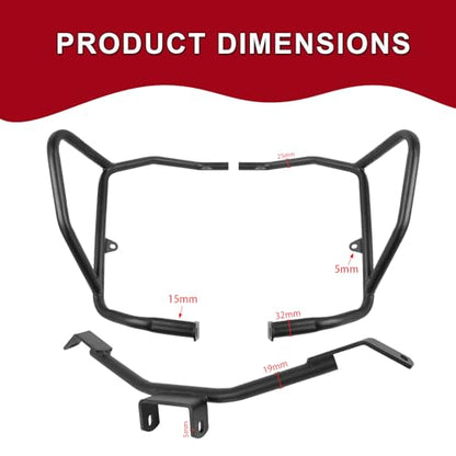 Highway Crash Bar Engine Guard Compatible with Honda CRF1100L CRF 1100L Africa Twin Adventure Sports DCT 2024 2025 (upper) - size: upper