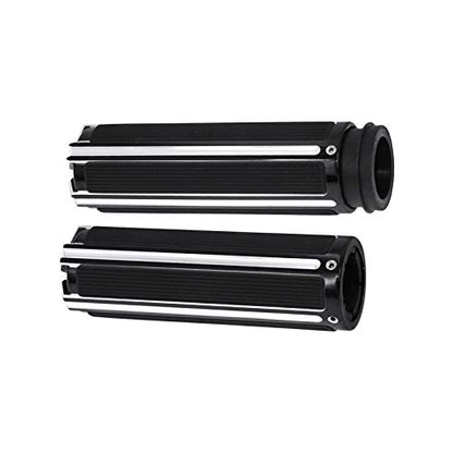 1" Electronic Throttle Defiance Handlebar Grips 25mm Hand Grips Fit for Harley Touring Street Glide Road King Road Glide Electra Glide - color: #4 Black