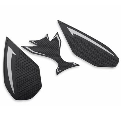 Motorcycle Ninja650 Z650 Fuel Tank Traction Pad Side Gas Knee Grip Protective Sticker Protector (for Kawasaki Vehicle) Years 2018 to 2025 (Gray) - color: Gray