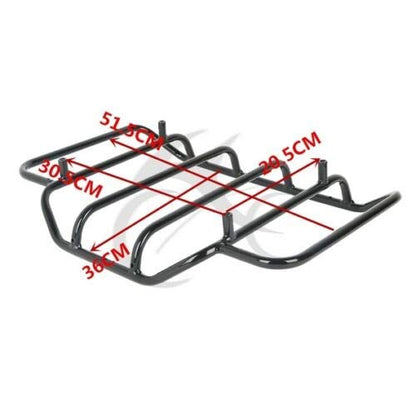 SLMOTO King Tour Trunk Backrest, Pad Wrap Backrest Luggage Rack Top Rail Fit for Harley Road King Road Glide Street Glide FLHXSE and CVO FLHR FLHRC FLHRSE FLHT FLHX 2014-2025 - color: AStyle #11