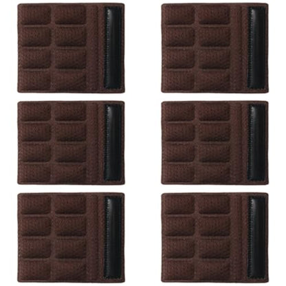 6PCS Chin Pads Foam Pad Set Strap Padding Replacements Universal Cushion Mats for Cycling Bike Bicycle Motorcycle Road Racing Riding Helmet - color: Brown 6PCS
