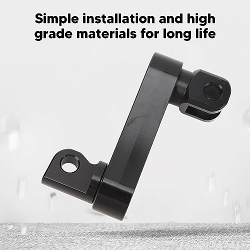 Foot Peg Highway Bracket Adjustable Foot Peg Extension Bracket Compatible with Motorcycles for Riders and Passengers - color: Black and White