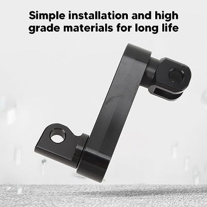 Aluminum Motorcycle Foot Peg Highway Bracket 360 Adjustable, Black and White, Universal, Front and Rear, Touring Motorcycle - color: Black and White