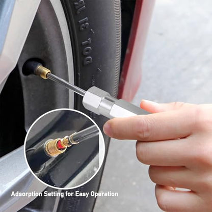 HUIKANGSHENG Valve Stem Core Remover Tool | 4pcs Screwdriver Kit, Compatible with Schrader Valve, Durable Steel Construction
