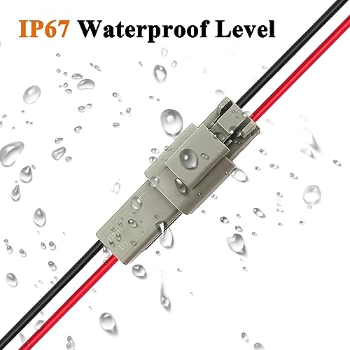 14 AWG 2 Pin DT Connector Waterproof Automotive Electrical Connector, Male and Female Way Auto Electrical Wire Connectors Harness for Car Truck Boat Motorcycle Trike Caravan - 6 Pack - style: 2 Pin-6 Sets