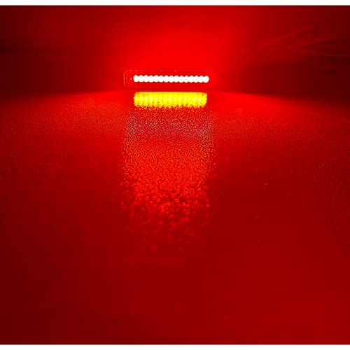 1Pcs 15 Red Leds Led License Plate Light,Motorcycle Brake Light,Tail Light,Side Marker Light,Signal Warning Running Light for Motorcycle Scooter Bike ATV Car RV SUV - size: 15led/Red