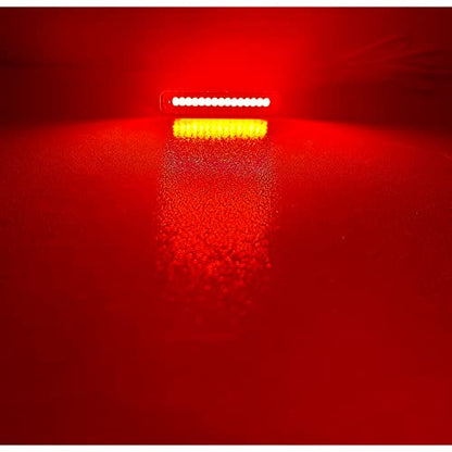 1Pcs 15 Red Leds Led License Plate Light,Motorcycle Brake Light,Tail Light,Side Marker Light,Signal Warning Running Light for Motorcycle Scooter Bike ATV Car RV SUV - size: 15led/Red