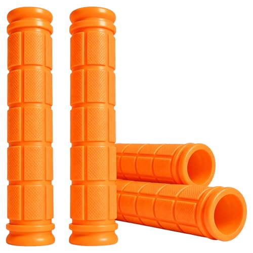 2 Pairs Bike Handlebar Grips for Bikes - color: Orange