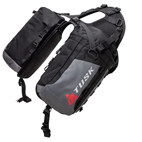 Tusk Excursion Rackless Luggage System w/Small Dry Duffel & Bottle Holders Standard Heat Shield Black/Grey For Honda XR150L 2023