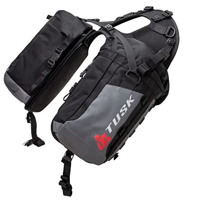 Tusk Excursion Rackless Luggage System w/Small Dry Duffel & Bottle Holders Standard Heat Shield Black/Grey For Honda XR150L 2023
