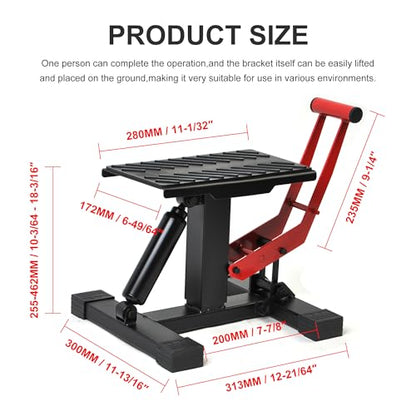 Motorcycle Dirt Bike Stand Lift Jack Hoist Table Height Adjustable Lifting Stand Dirt Bike Accessories