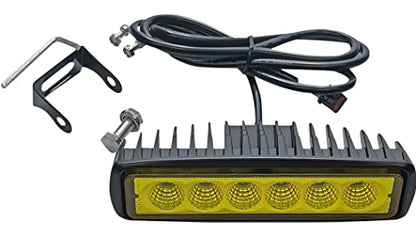 Custom Dynamics Selective Yellow Auxiliary LED Driving Light Bar for Dyna, Softail, and Sportster - color: Yellow Lens