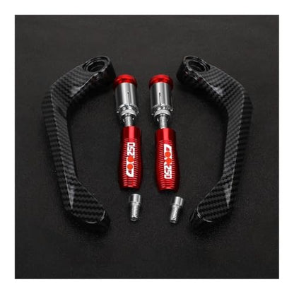 Motorcycle Handlebar Grips Brake Clutch Levers Guard Protector Handguard FOR CBR250 CBR 250 CBR250R CBR250RR 2011-2024 - color: Silver With Logo