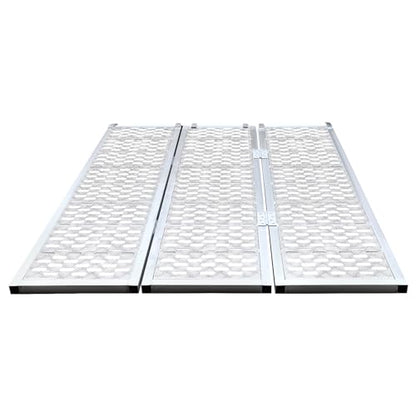 Heavy Duty ATV Ramp 77" x 54" Aluminum Folding Loading Ramp 1500 LB Capacity ATV UTV Motorcycle Ramp for Dirt Bike Tractor Lawn Mower Snow Blower Pickup Truck Cargo Trailer