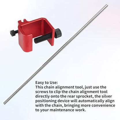Chain Alignment Tool, Chain Adjustment Tool, Chain Alignment Tool for Motorcycles, Scooters, SUVs, ATVs, Mopeds, Fast and Accurate Chain Alignment Tool for Chain Maintenance and Repair Parts
