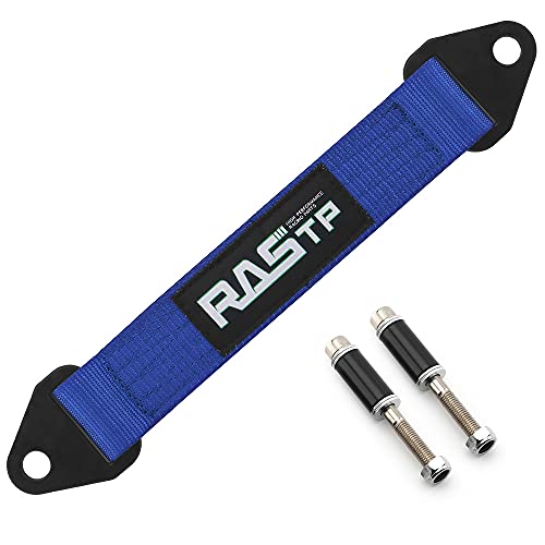 RASTP Limit Strap, Premium Quad Wrap Limit Strap Car Hauler Axle Straps Truck Wrecker Wheel Tie Down Strap with 10,000 Lb Webbing Strength (12 Inch, Blue) - color: Blue, size: 12 Inch
