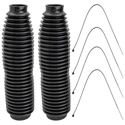 Tusk Motorcycle Rubber Fork Boot Covers (350mm Length x 41mm Top x 58mm Bottom) - size: 350mm Length x 41mm Top x 58mm Bottom
