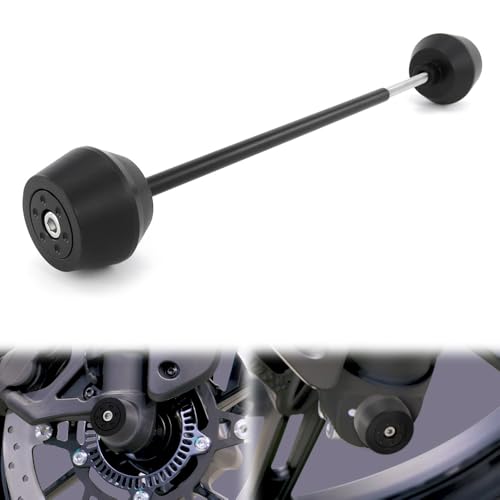 Xitomer Front Axle Sliders Compatible with CFMOTO 450NK 2024-2025, CFMOTO 450SS 2023-2025 Front Fork Wheel Frame Sliders Motorcycle Crash Protector (Front) - style: Front