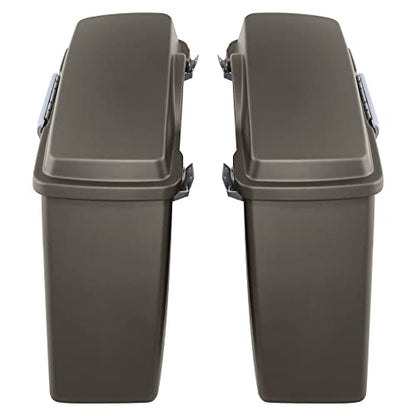 TCMT Hard Saddle bags Saddlebag Trunk W/Latch Keys & Liners Carpet Insert Fits For Harley Touring Road Glide Road King Street Glide Electra Glide Ultra Classic FLHT FLHR FLHX 1994-2013 - color: Frosted Painted Chrome Latches