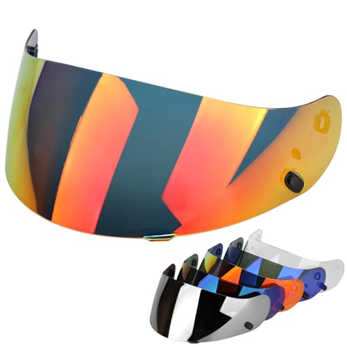 CL-17 Visor HJ-09 Face Shield CS-R3 Motorcycle Helmet Visor for FS-15 IS-16 FG-15 AC-12 Assault/Rapid/Stream, CL-16 Face Shield for CL-15 CL-16 CL-17 CL-SP CS-R1 CS-R2 CS-R3 FS-10 (Deep Red) - color: Deep Red