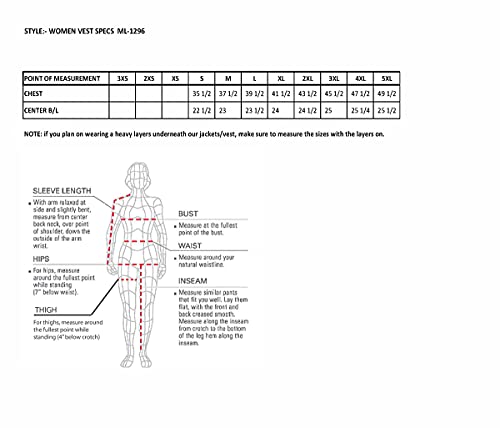 Milwaukee Leather ML1296 Women's Black Leather Side Laced Motorcycle Vest w/Reflective Tribal - color: Black, size: 4X-Large