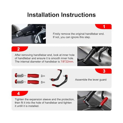 Brake Guard Motorcycle Accessories Handlebar Grips Guard Brake Clutch Levers Protector for ZX-10R ZX10R 2001-2024