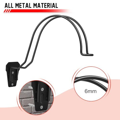 TVKB Motorcycle Helmet Holder Wall Mount Multifunctional Metal Hanger Rack Motorcycle Accessories for Hats Mask Garage 4pack