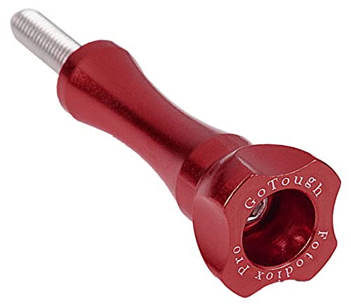 Fotodiox GoTough 45mm Red Metal Thumbscrew Compatible with GoPro HERO3, HERO3+, HERO4, HERO5, HERO6, HERO7 2-Prong Mounting System Pro - color: Red, size: Long
