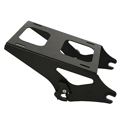 TCT-MOTORPARTS Wicked Red Chopped Luggage Trunk w/Backrest Pad Black Two-Up Mount Rack Fit For Harley Road Special Glide Special STREET GLIDE 2018 2019 - color: Fit for Wicked Red #2
